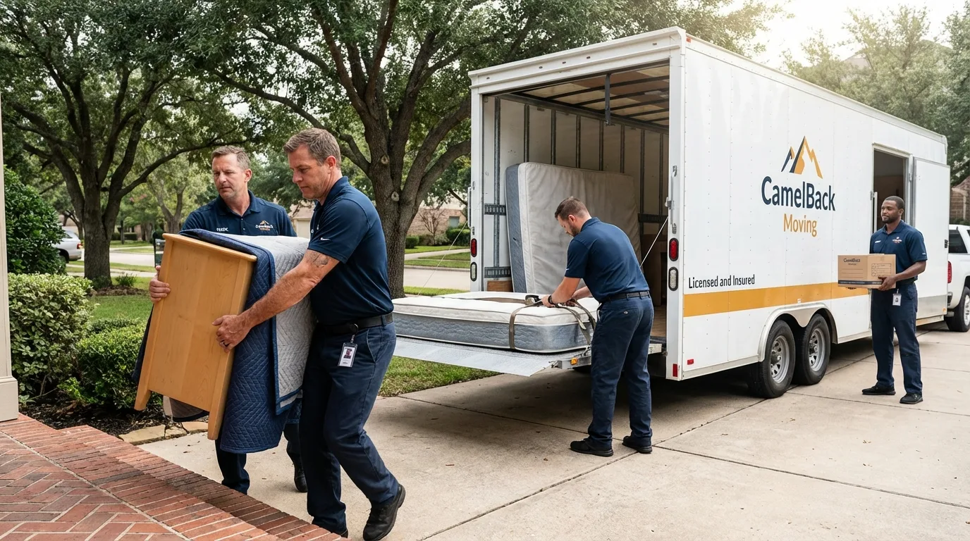 Crew loading residential truck for cross-state move from Tuckerton, NJ